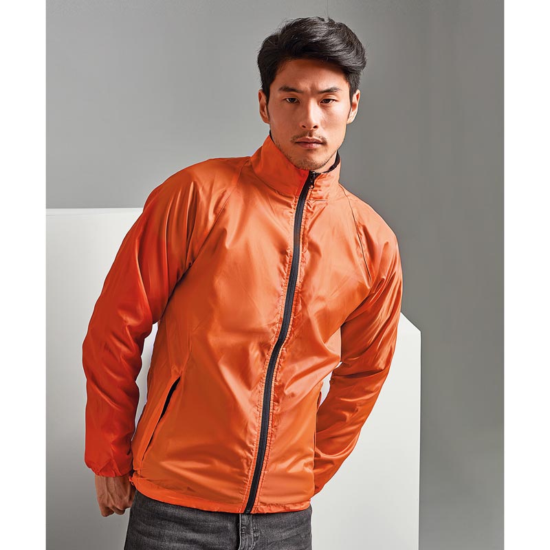 Contrast lightweight jacket - Orange/Black S